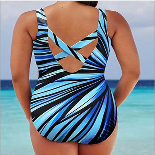 Lina | Dein gestreifter Push-Up-Monokini für einen femininen Sommer-Look